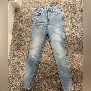 Madewell 10 inch high rise skinny jeans